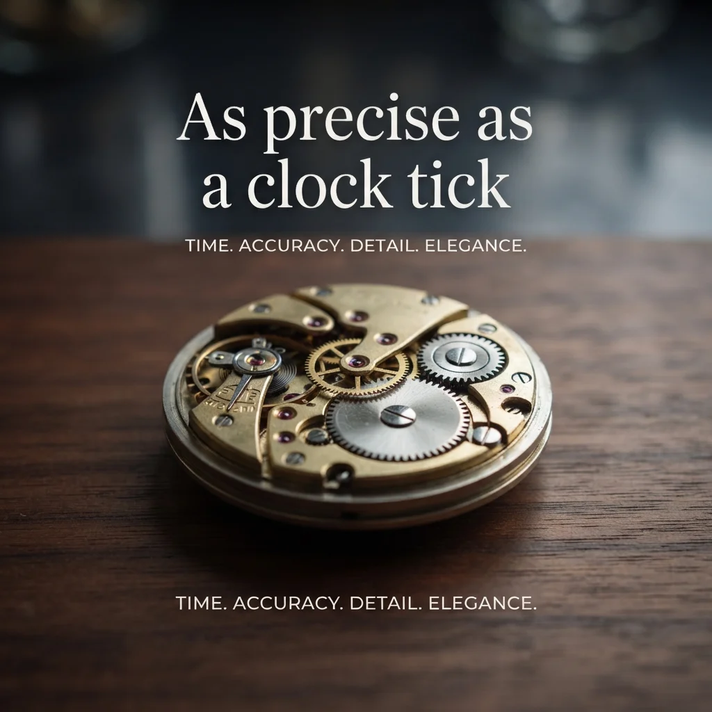 As precise as a clock tick