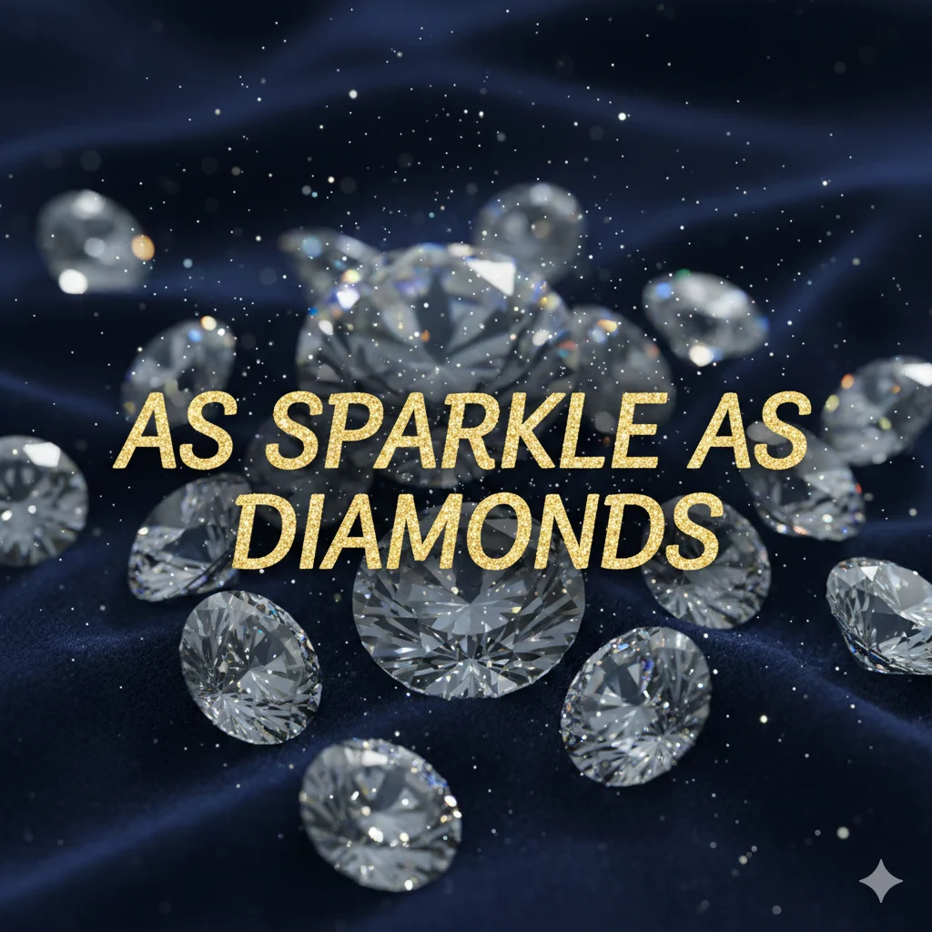  As sparkling as diamonds
