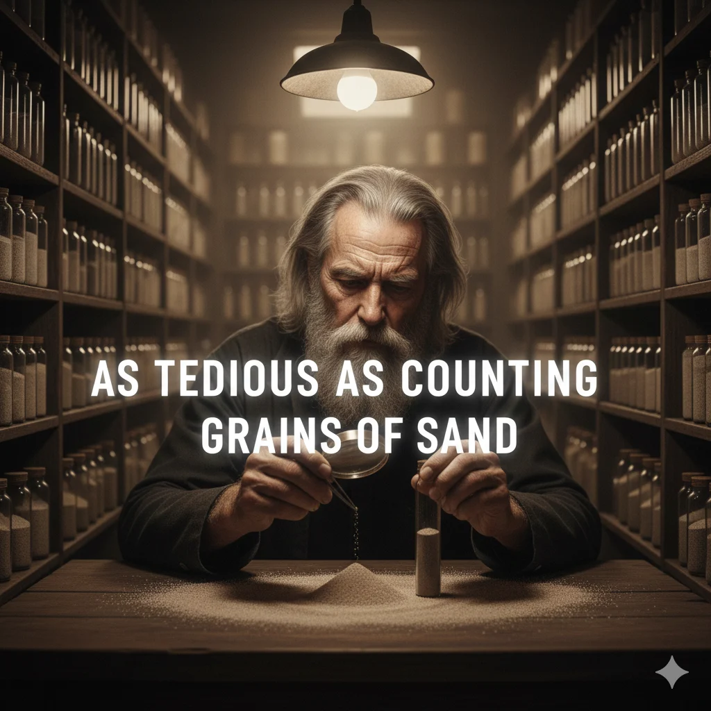 As tedious as counting grains of sand 