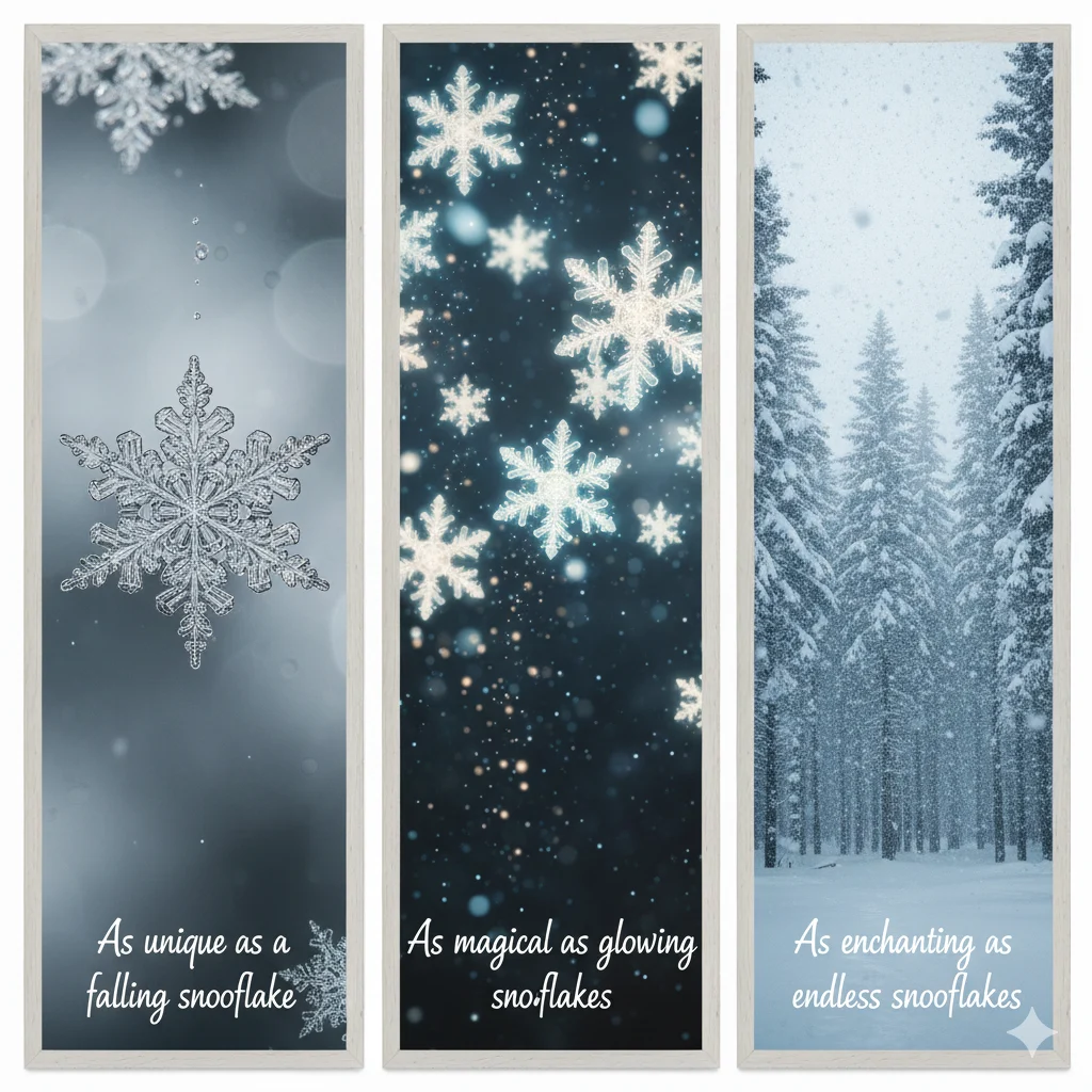 Similes for Snowflakes