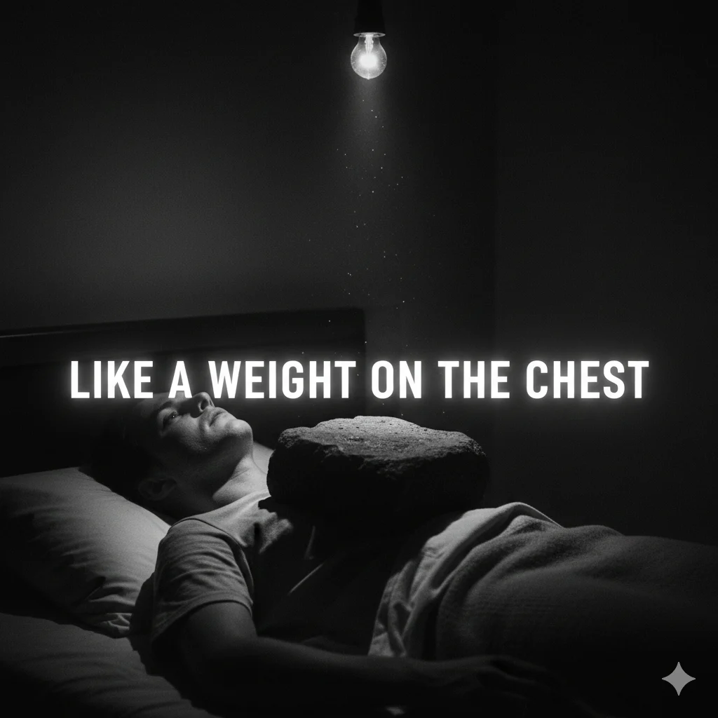 Like a weight on the chest