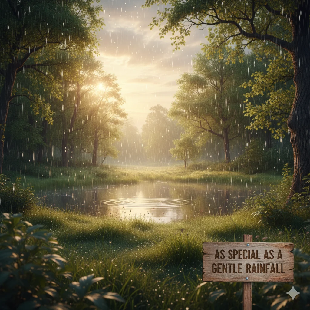  As Special as a Gentle Rainfall 