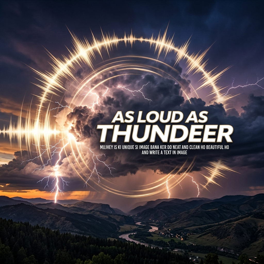 As loud as thunder