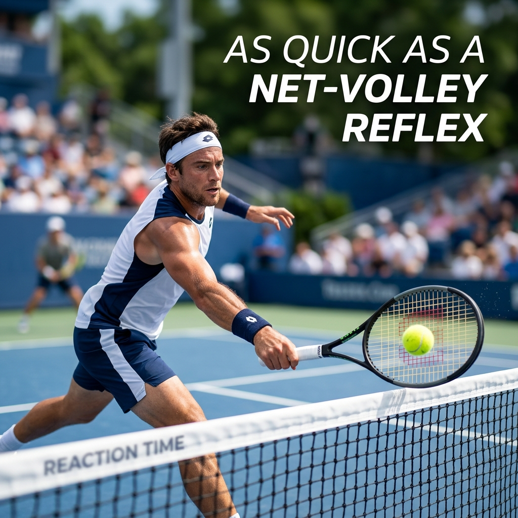 As quick as a net-volley reflex 