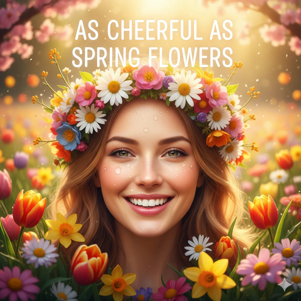 As cheerful as spring flowers 