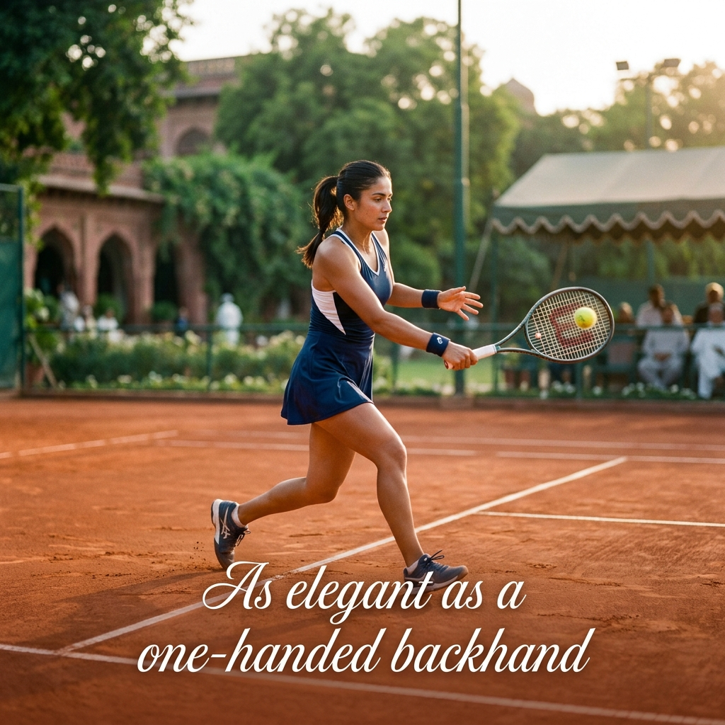 As elegant as a one-handed backhand