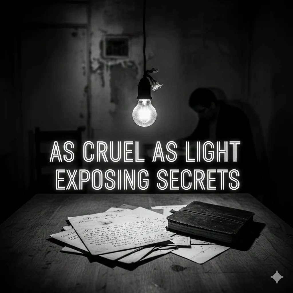 As cruel as light exposing secrets