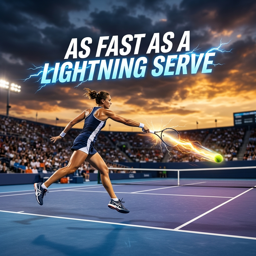 As fast as a lightning serve