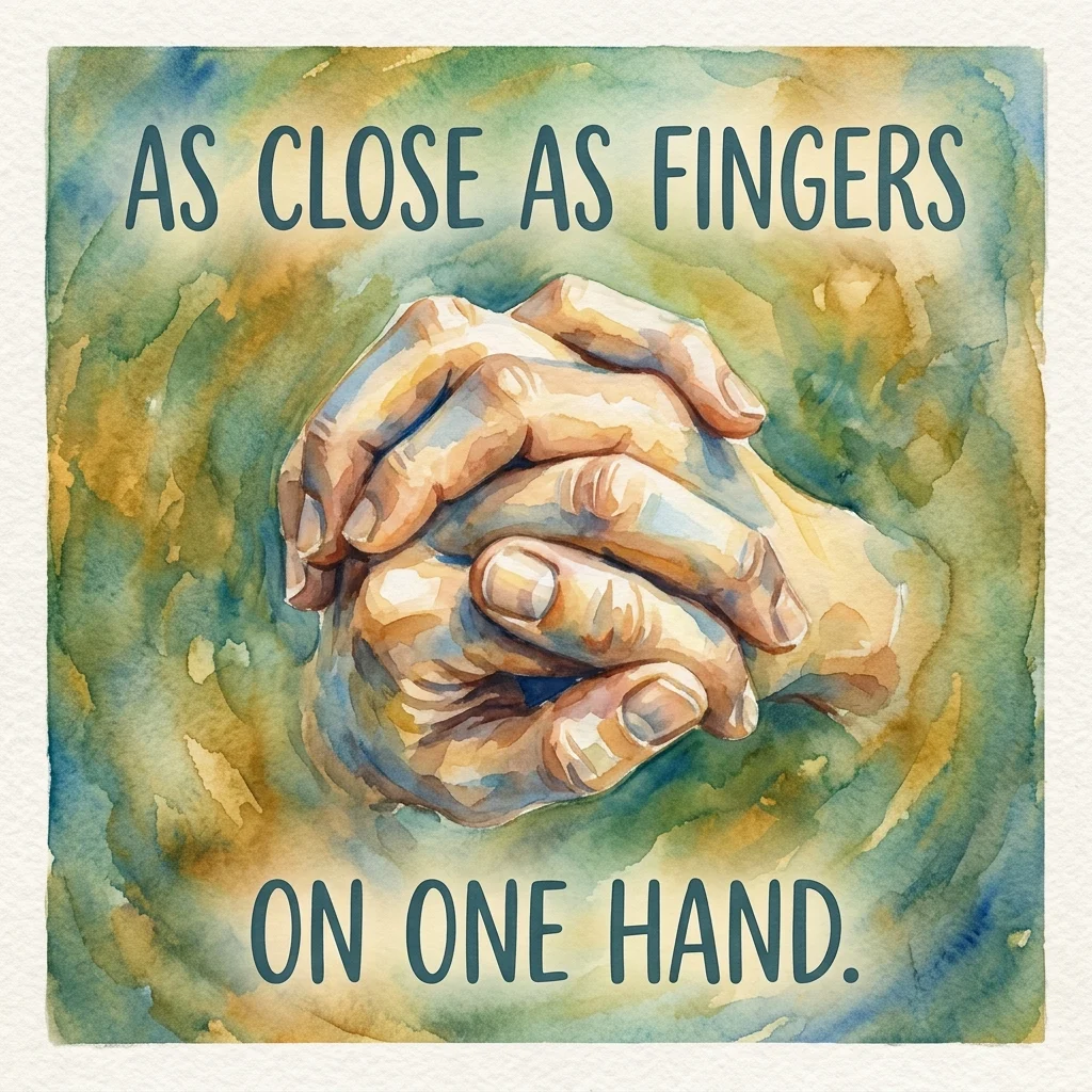 As close as fingers on one hand