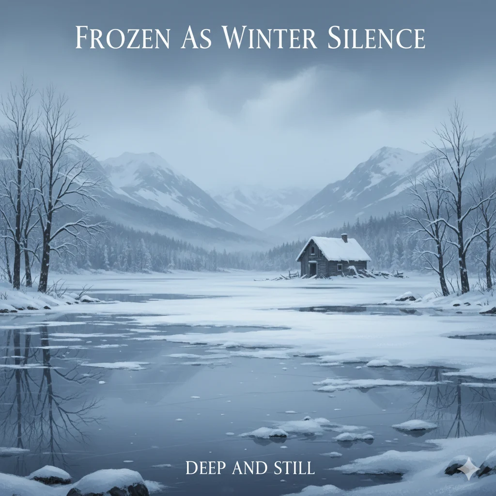 As frozen as winter silence