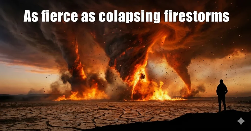 As fierce as collapsing firestorms