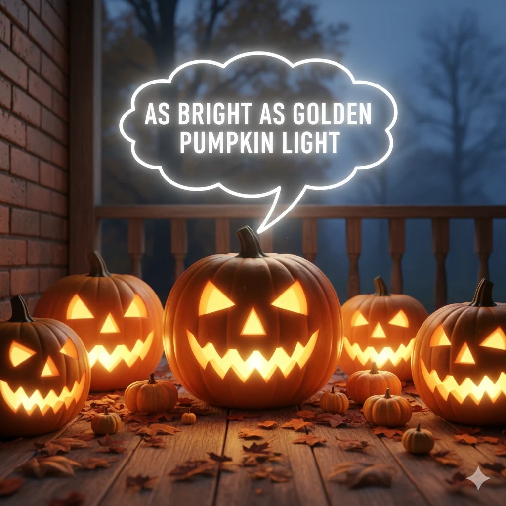  As Bright as Golden Pumpkin Light 