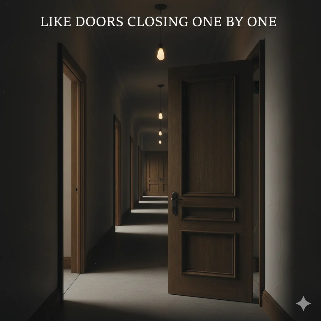 Like doors closing one by one