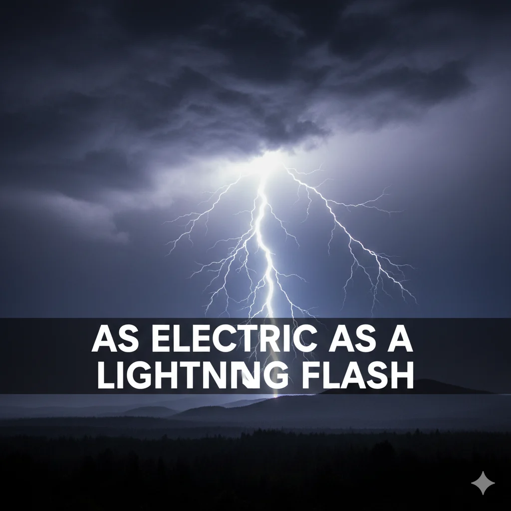 As electric as a lightning flash