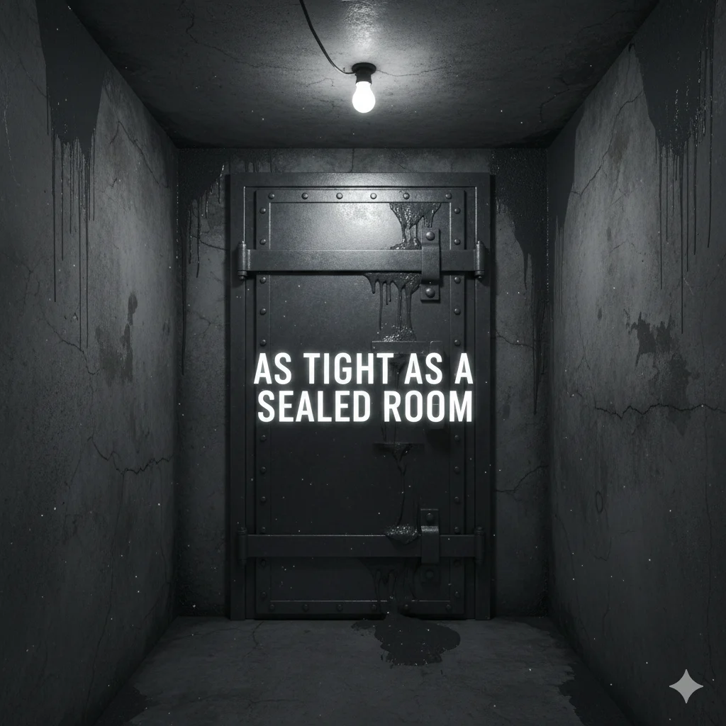 As tight as a sealed room