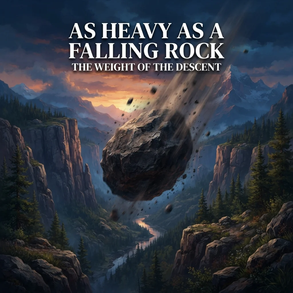 As heavy as a falling rock