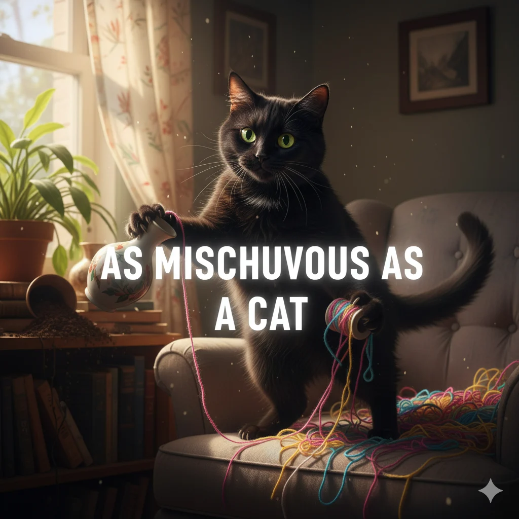 As mischievous as a cat