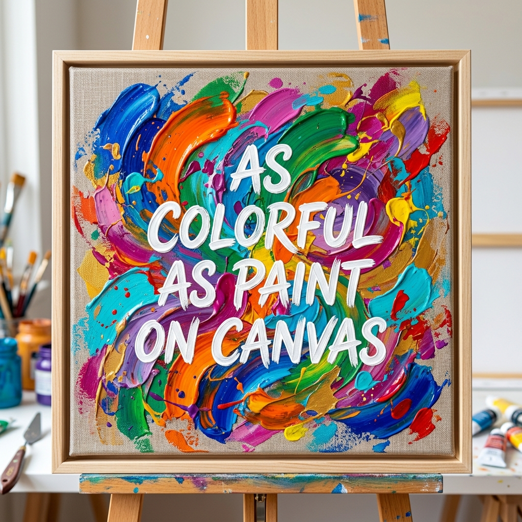 As Colorful as Paint on Canvas