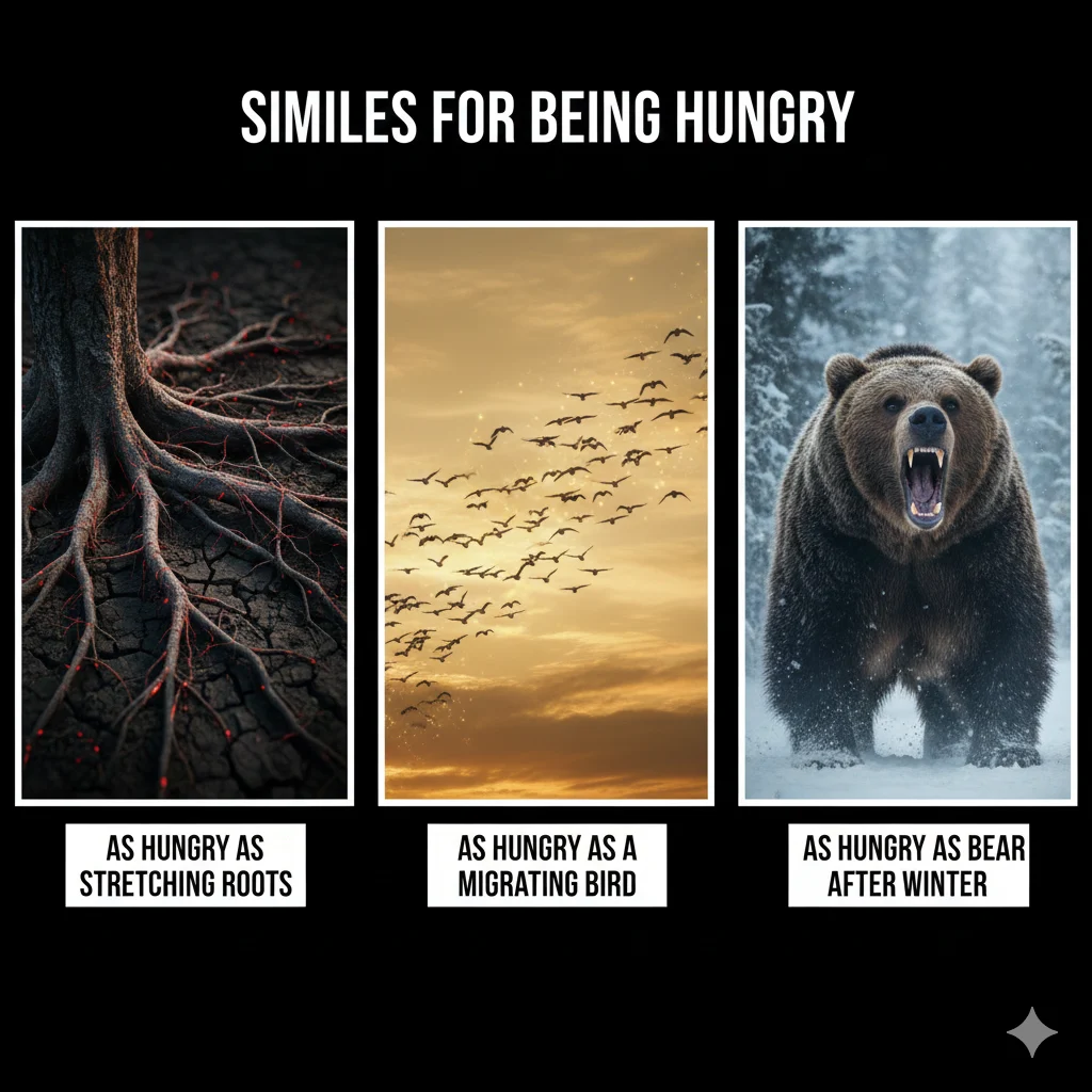 Similes for Being Hungry
