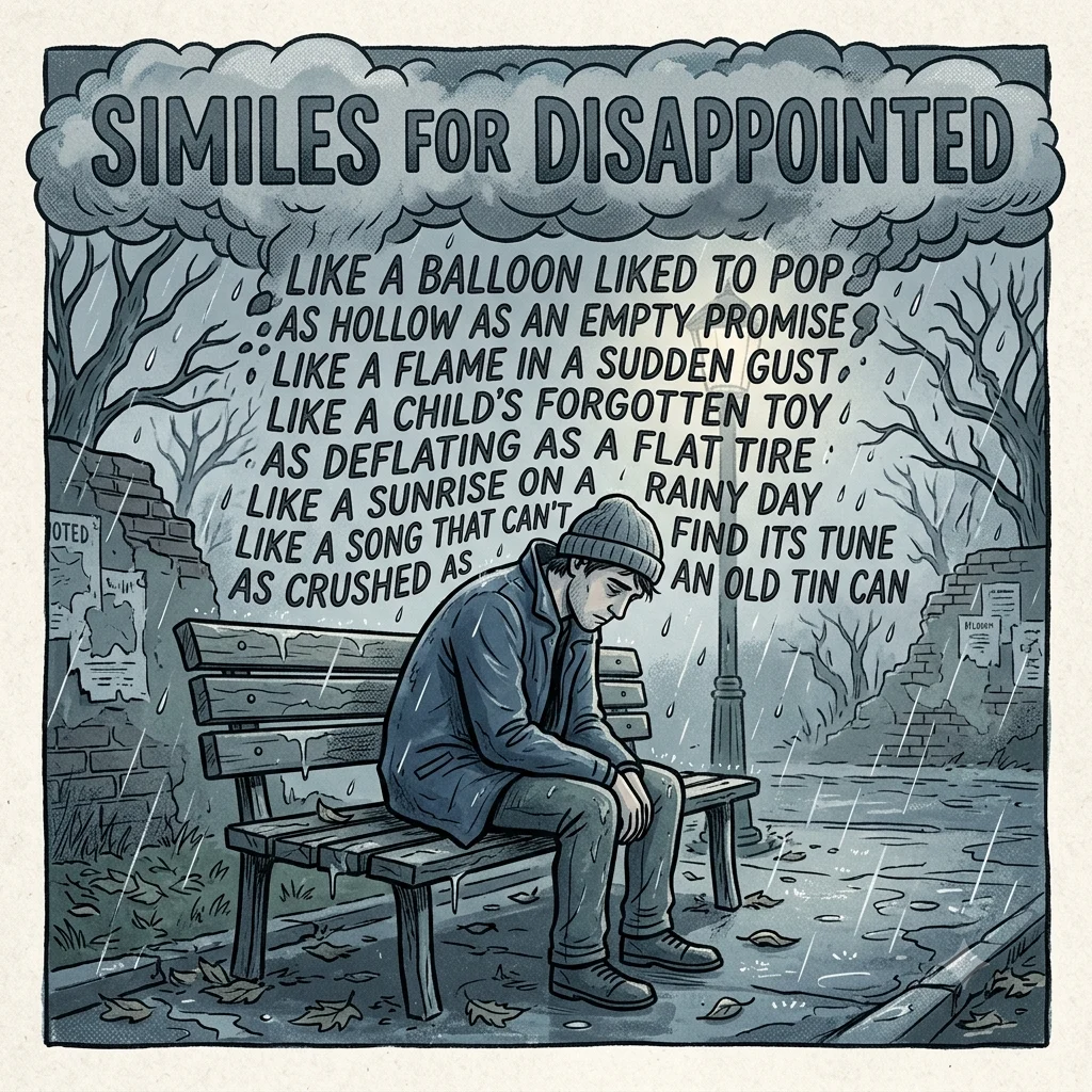 Similes for Disappointed
