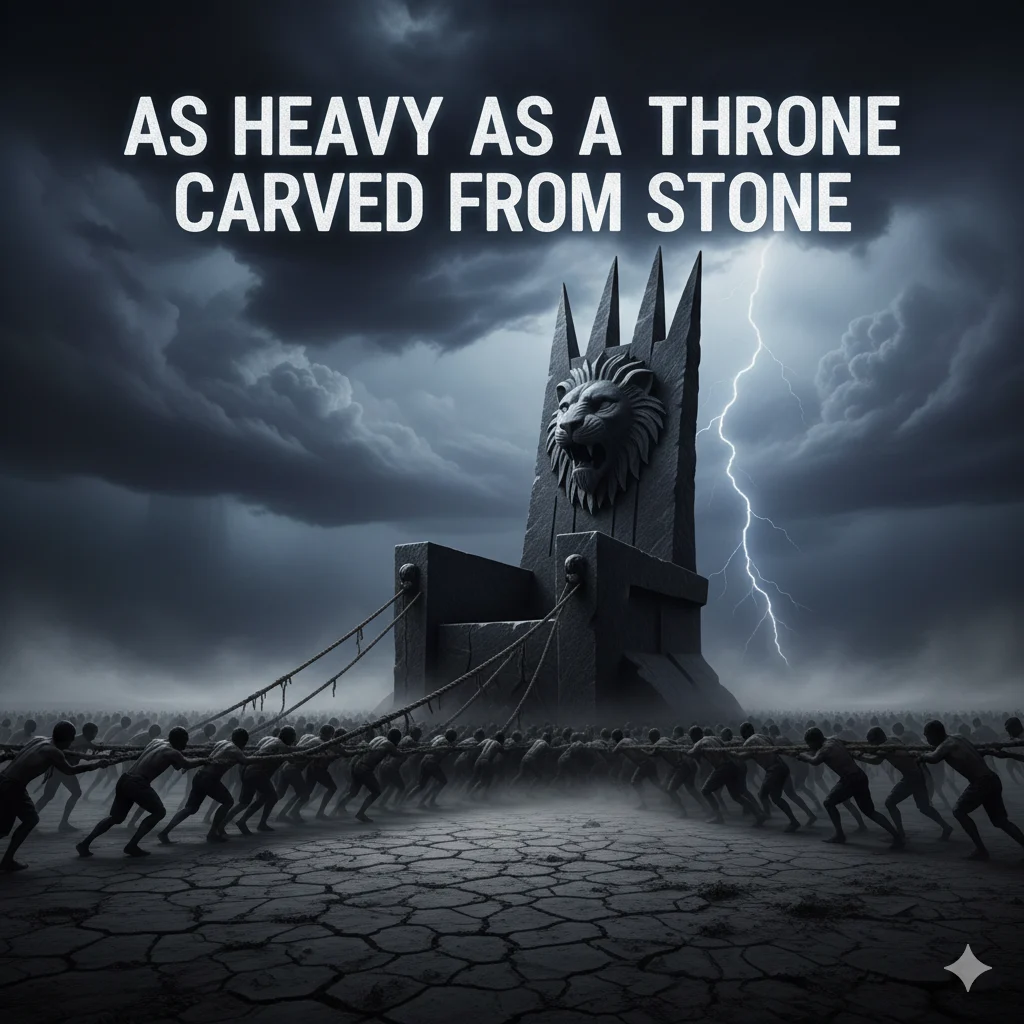 As Heavy as a Throne Carved from Stone 