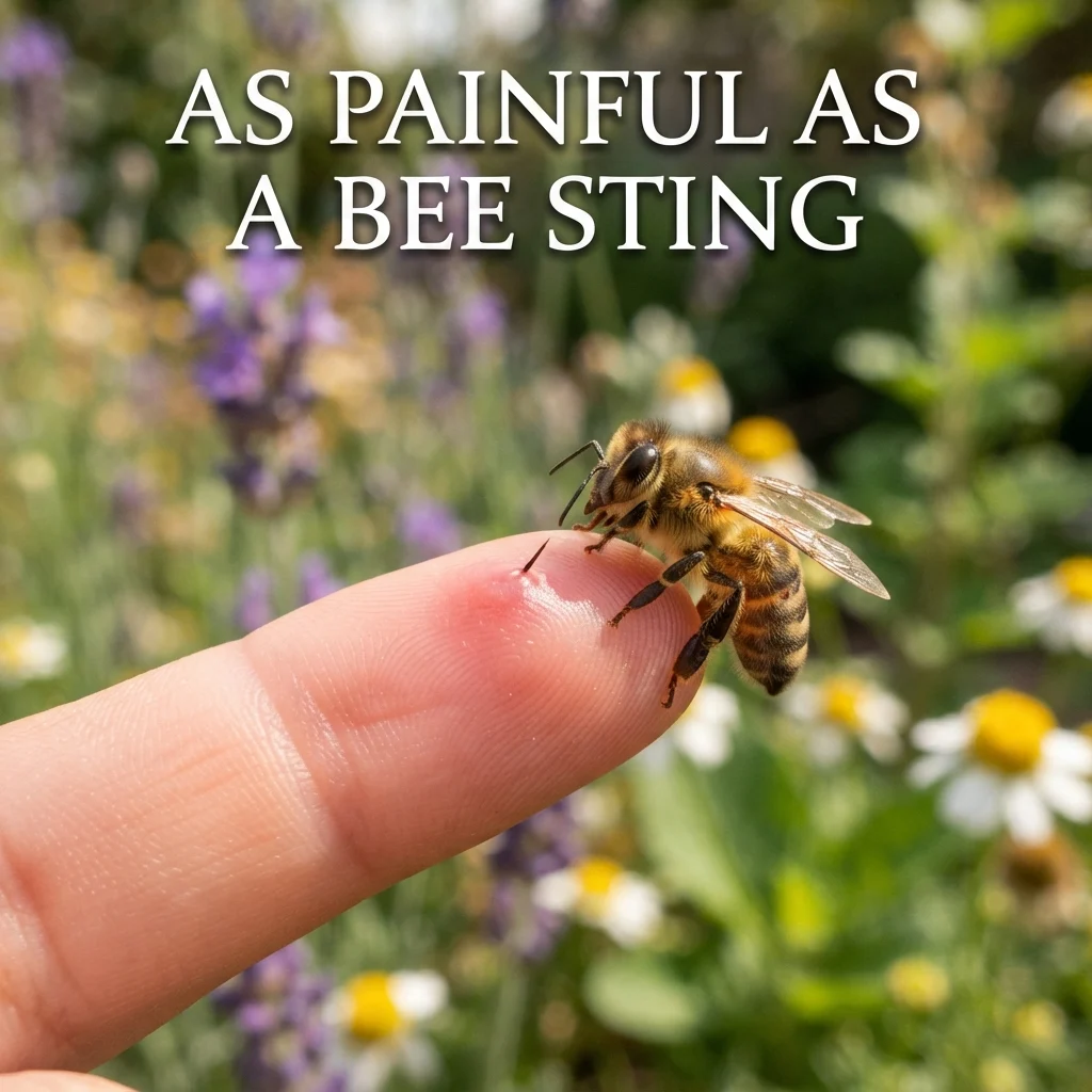 As painful as a bee sting