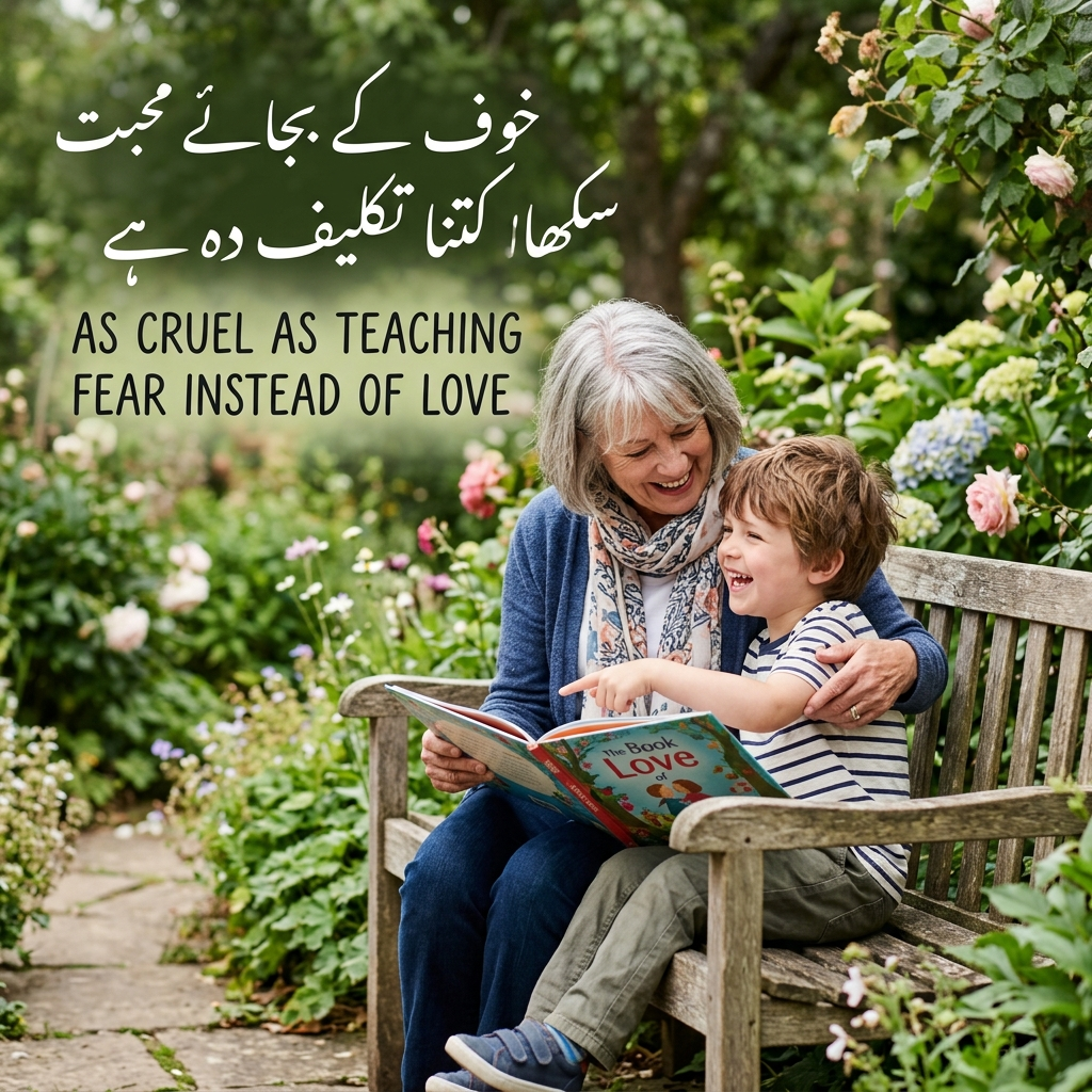 As cruel as teaching fear instead of love