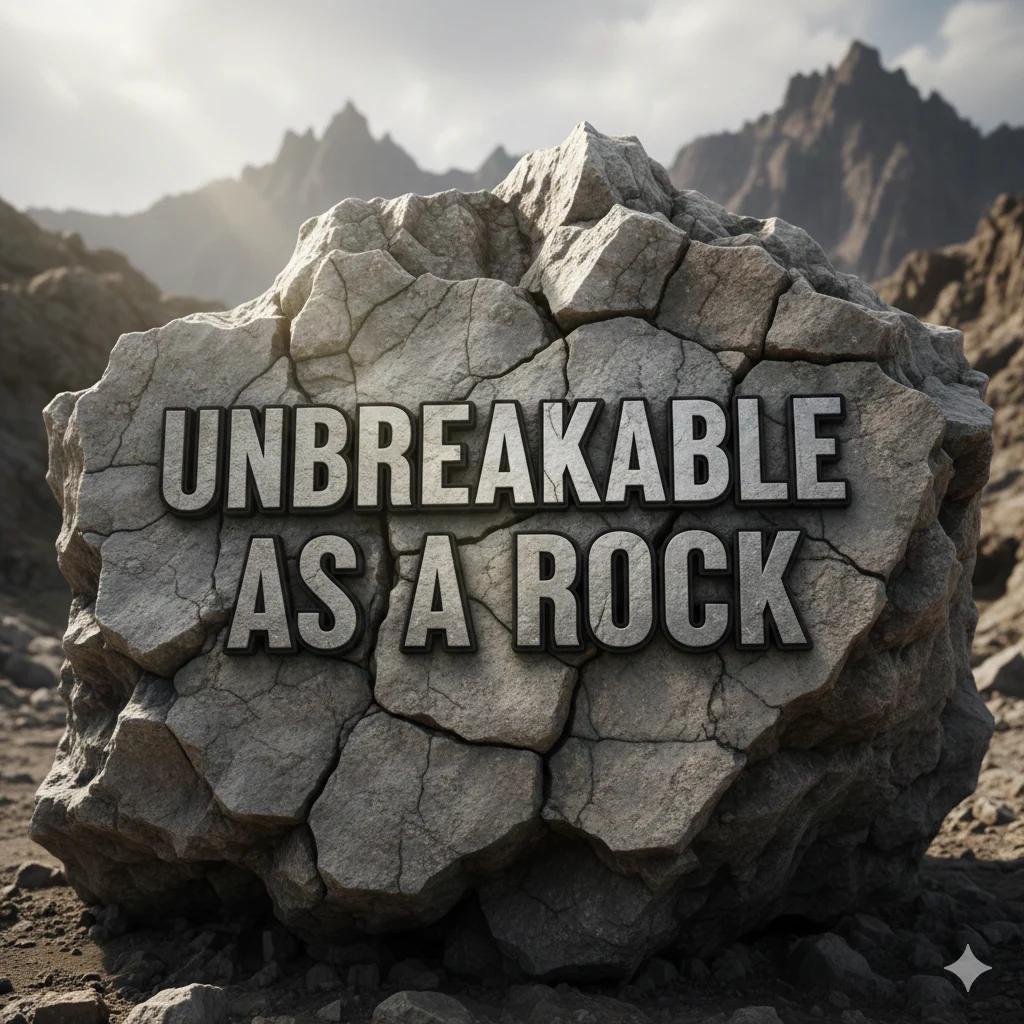As unbreakable as a rock 