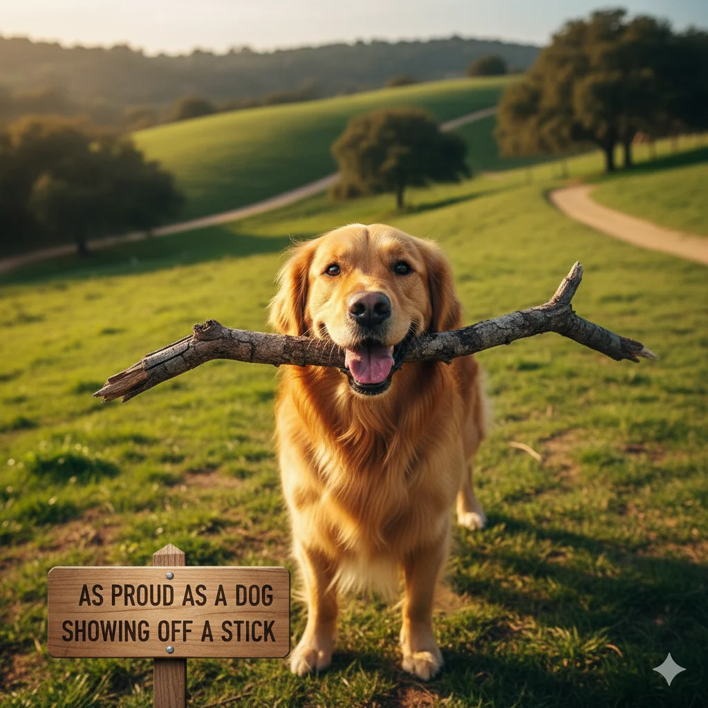 As Proud as a Dog Showing Off a Stick