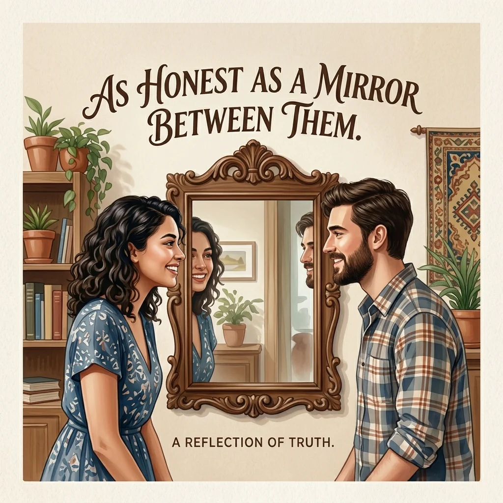 As honest as a mirror between them