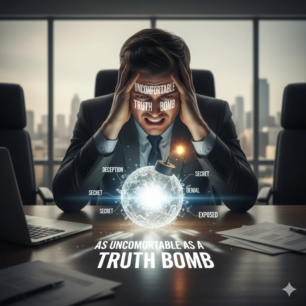 As uncomfortable as a truth bomb