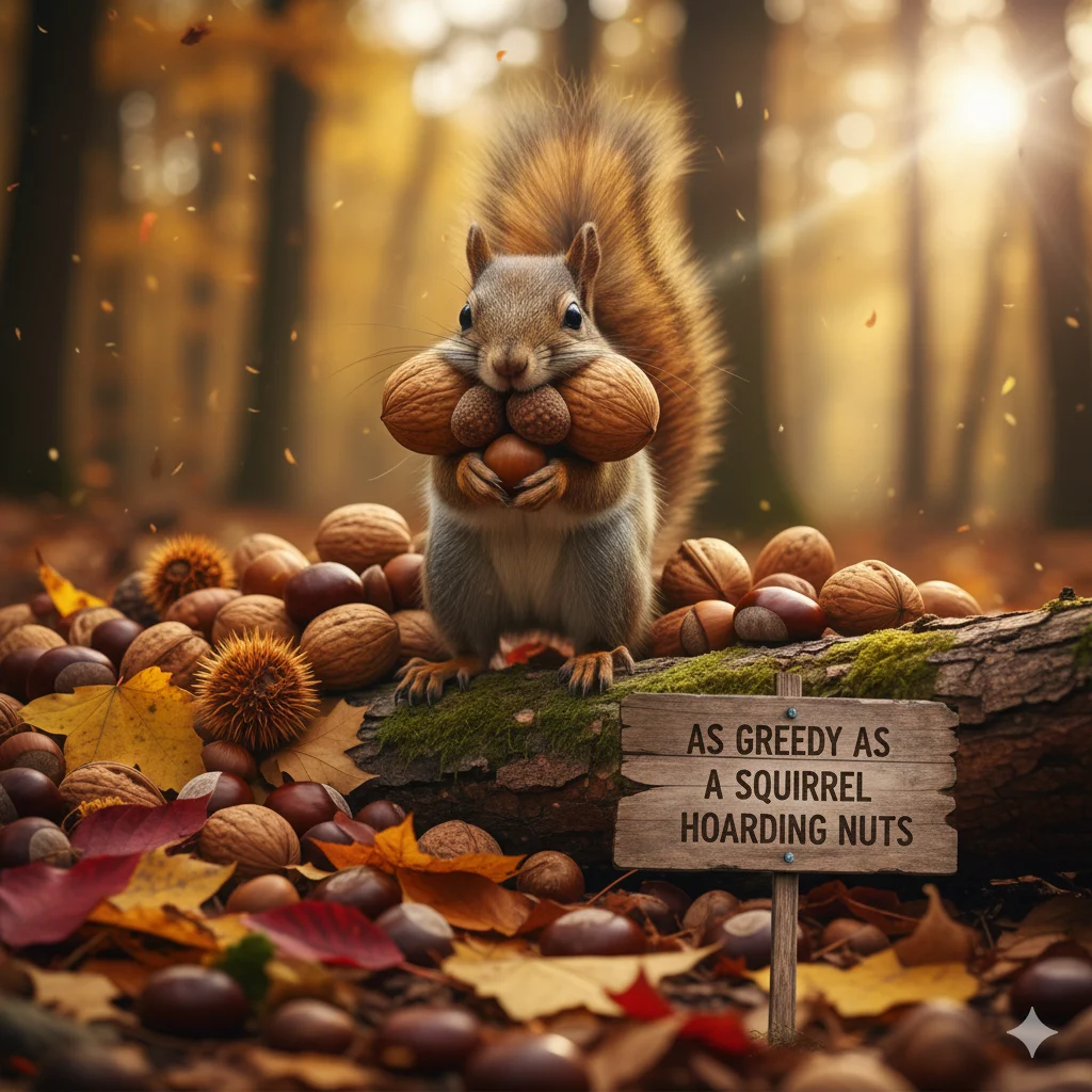  As Greedy as a Squirrel Hoarding Nuts