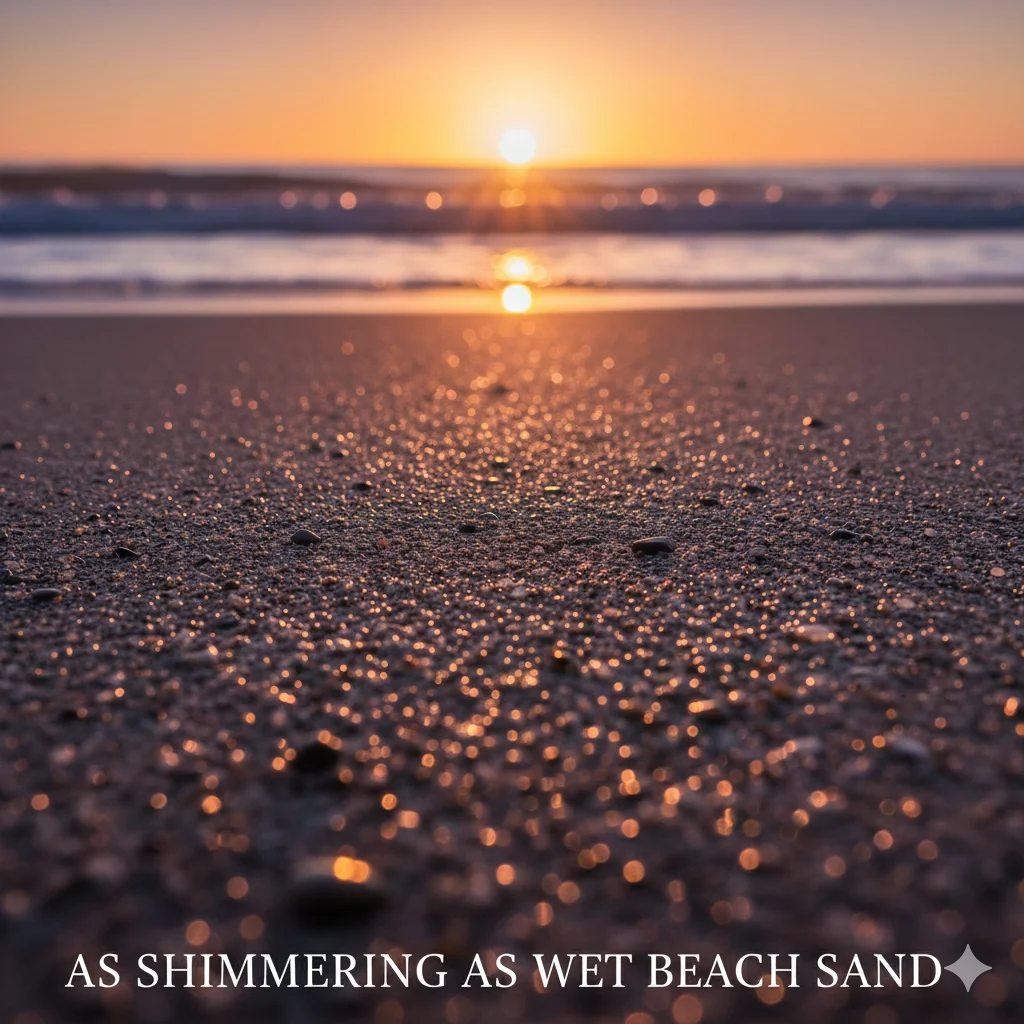 As Shimmering as Wet Beach Sand