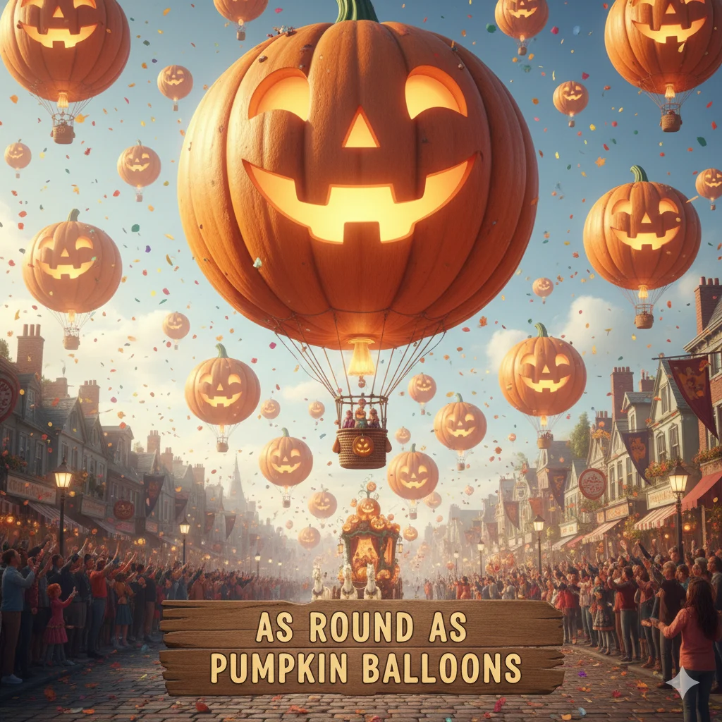 As Round as Pumpkin Balloons 