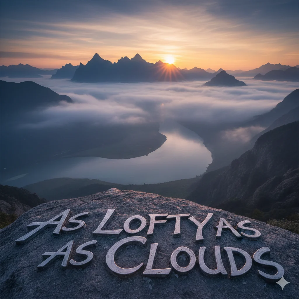 As lofty as clouds 