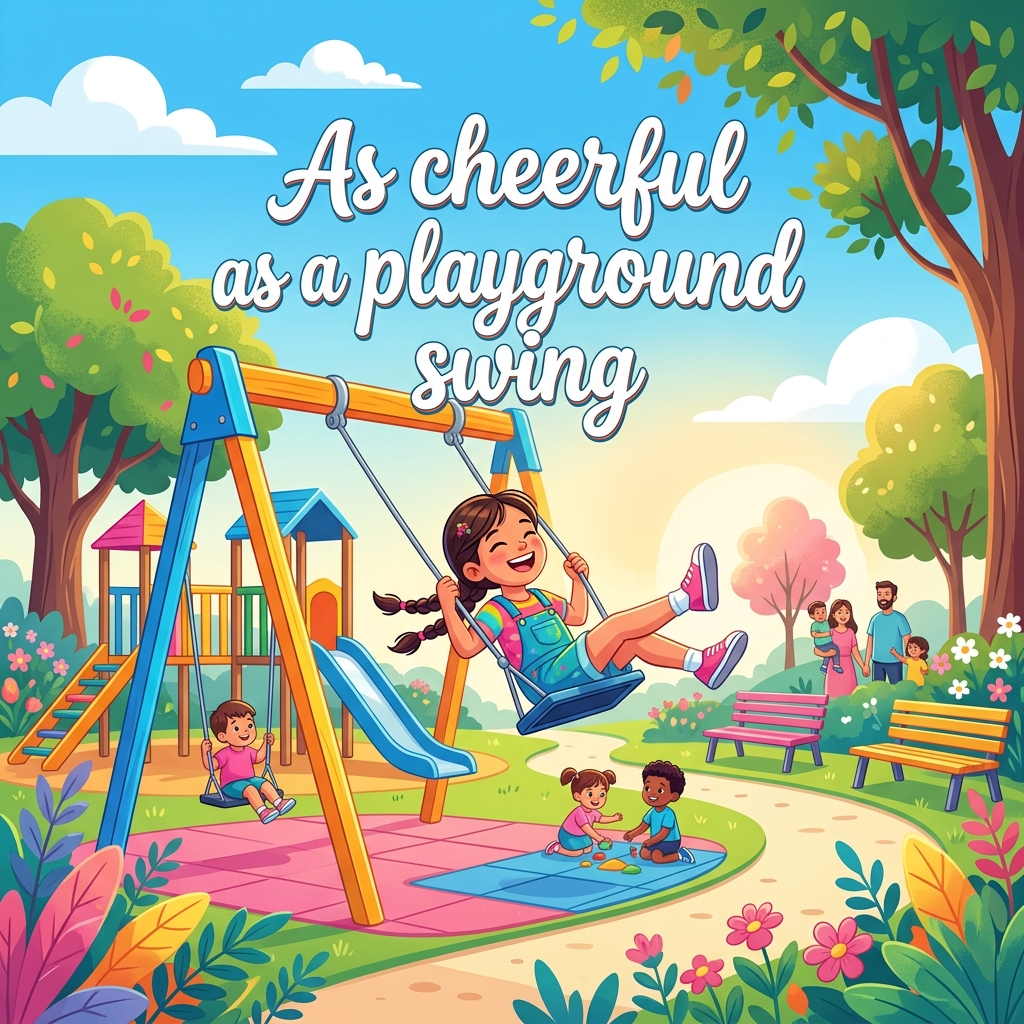  As cheerful as a playground swing 