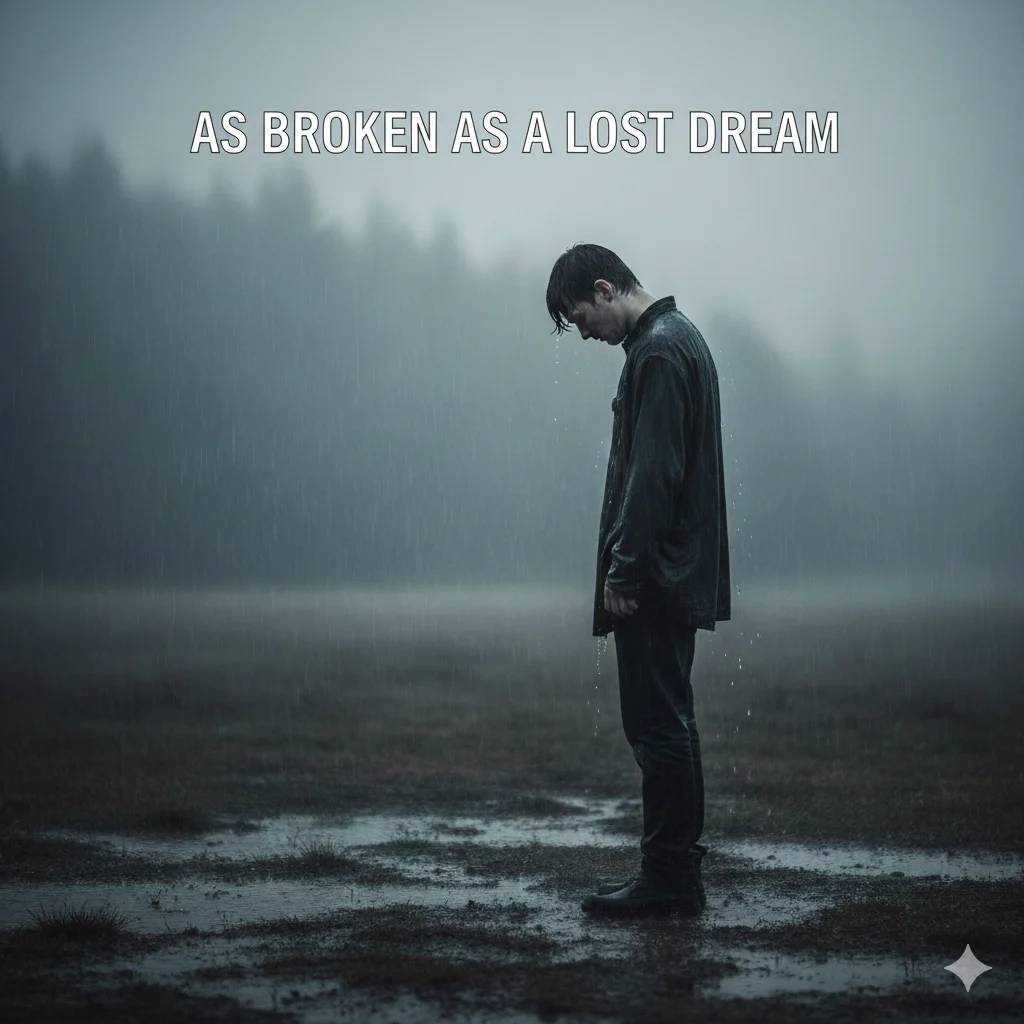 As broken as a lost dream