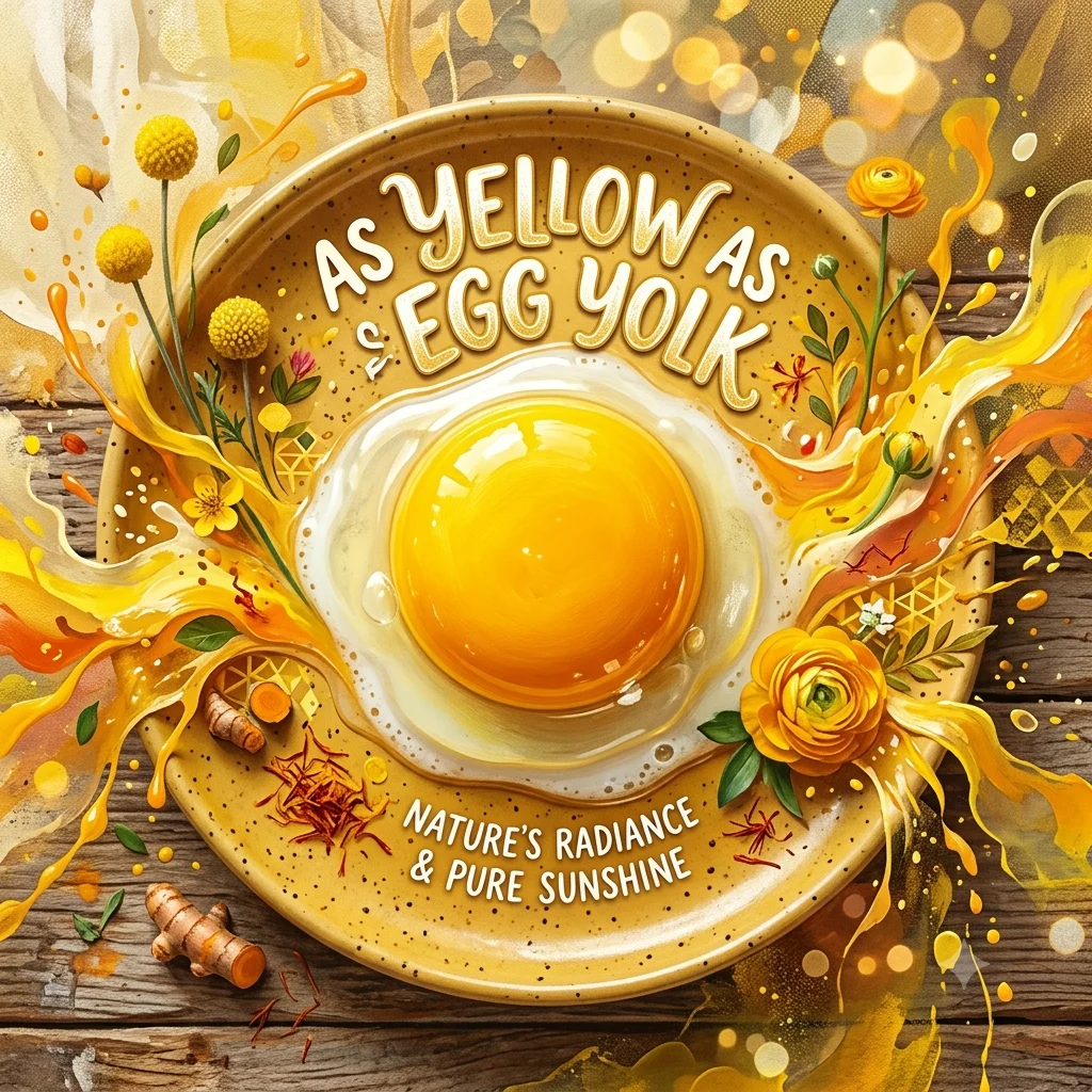 As yellow as egg yolk 