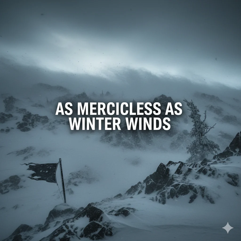 As merciless as winter winds