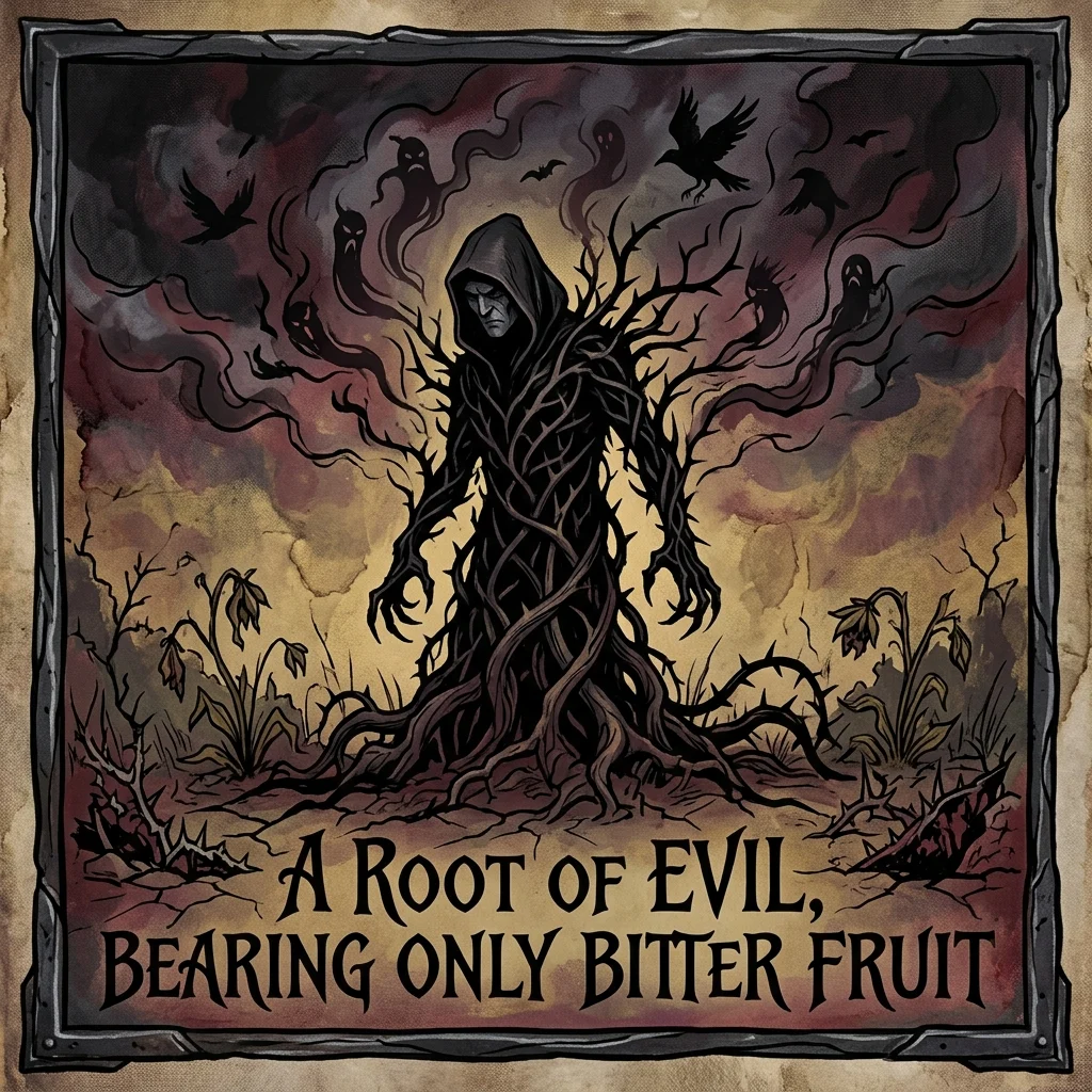 metaphor for evil person