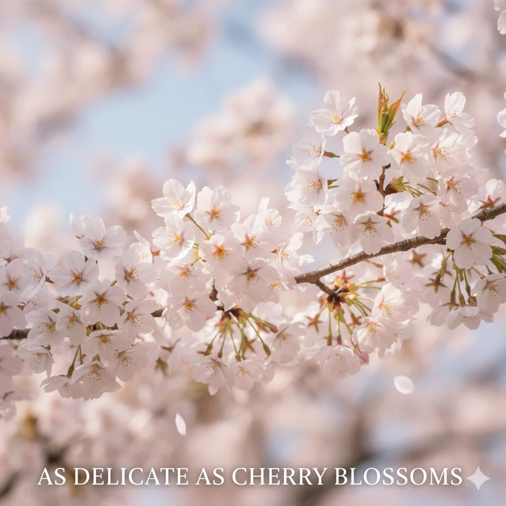 As delicate as cherry blossoms