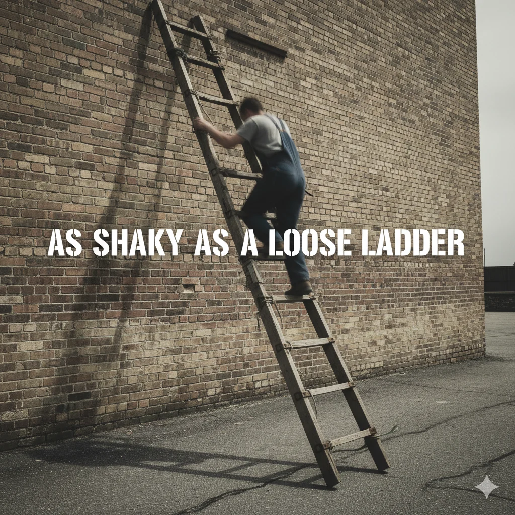As shaky as a loose ladder