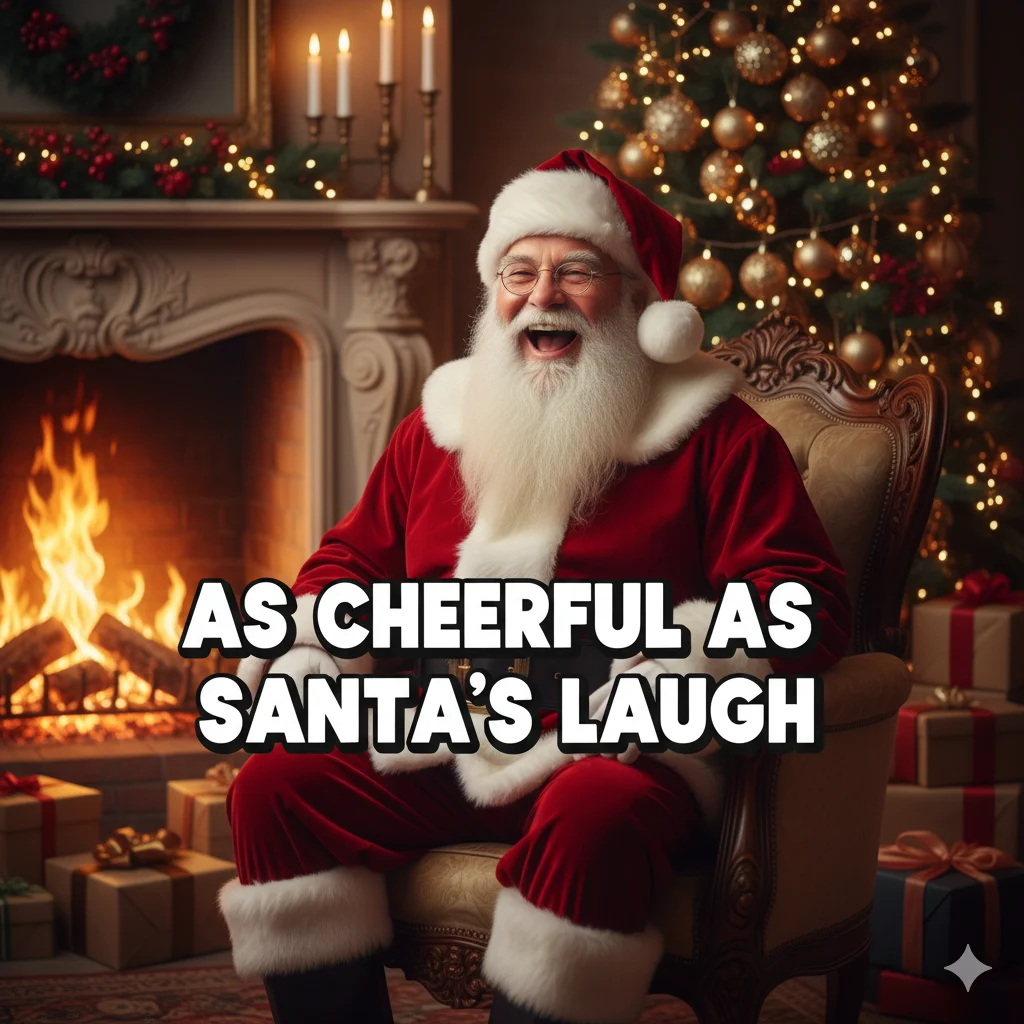 As cheerful as Santa’s laugh