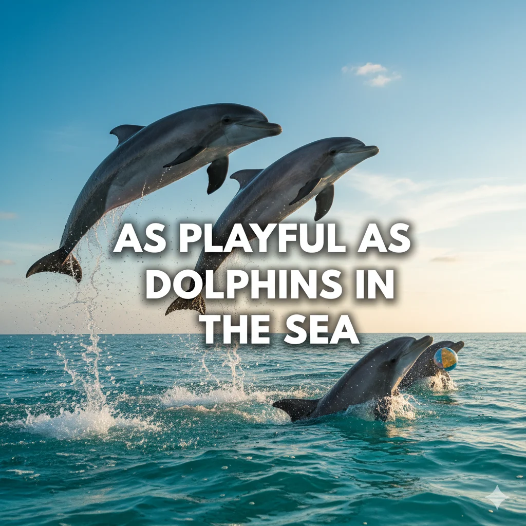 As playful as dolphins in the sea