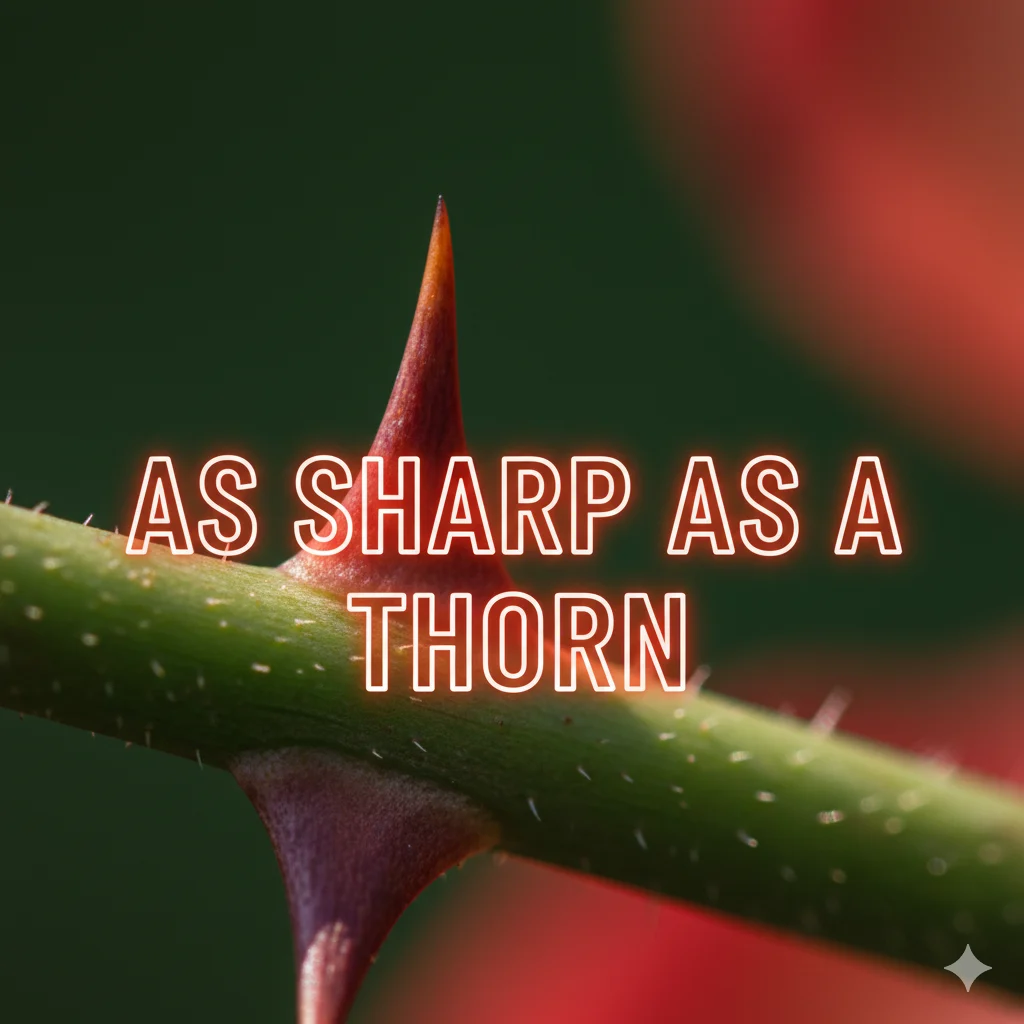 As sharp as a thorn