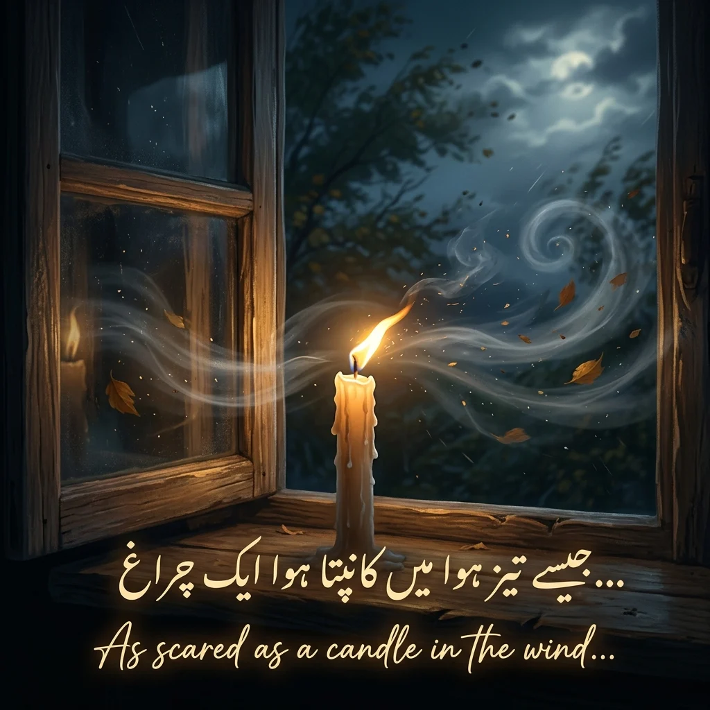 As scared as a candle in the wind