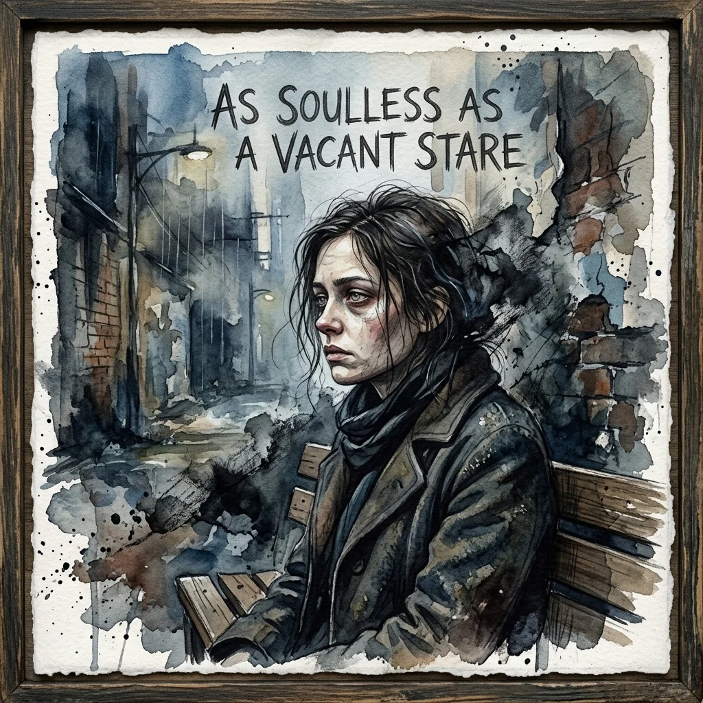 As soulless as a vacant stare