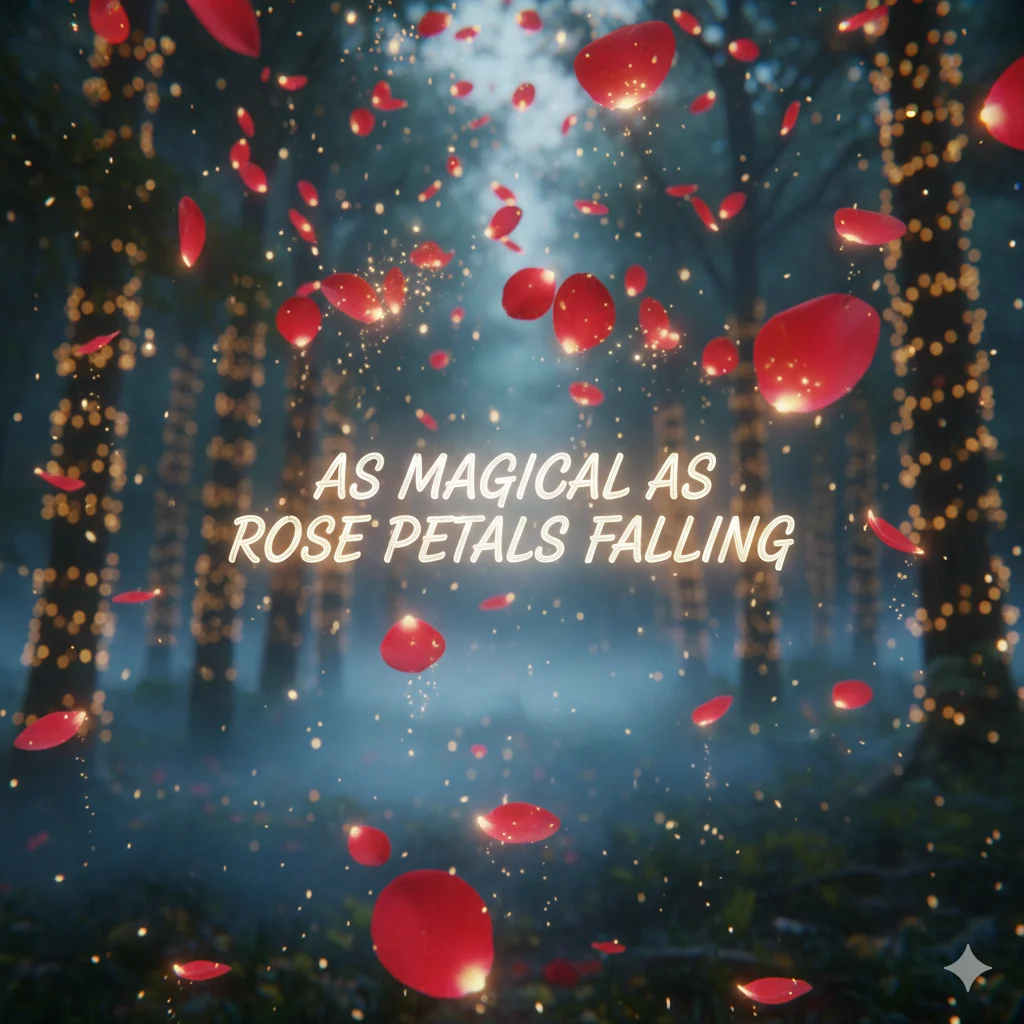 As magical as rose petals falling 