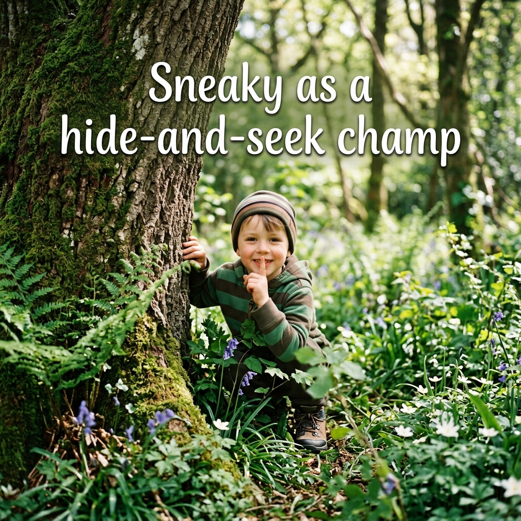 As sneaky as a hide-and-seek champ