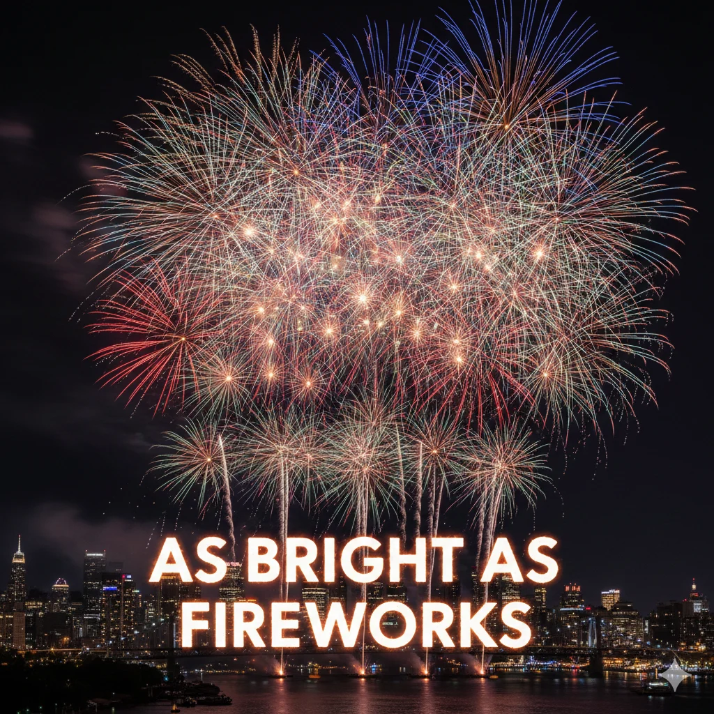 As bright as fireworks